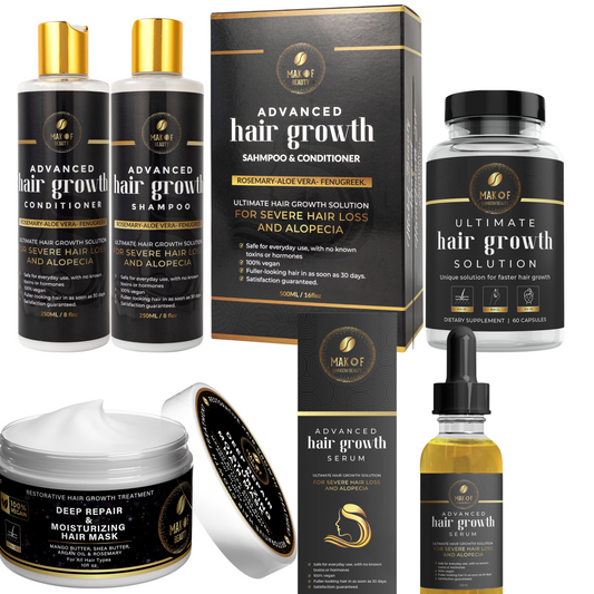 Rosemary Hair Growth Shampoo & Conditioner, Advanced hair treatment Set, Hair Treatment For Severe Hair loss Thinning hair. (HAIR GROWTH STIMULATOR & TREATMENT)