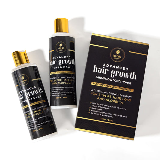 Rosemary Hair Growth Shampoo & Conditioner, Advanced hair treatment Set, Hair Treatment For Severe Hair loss Thinning hair. (ADVANCED HAIR SET Shampoo and Conditioner)
