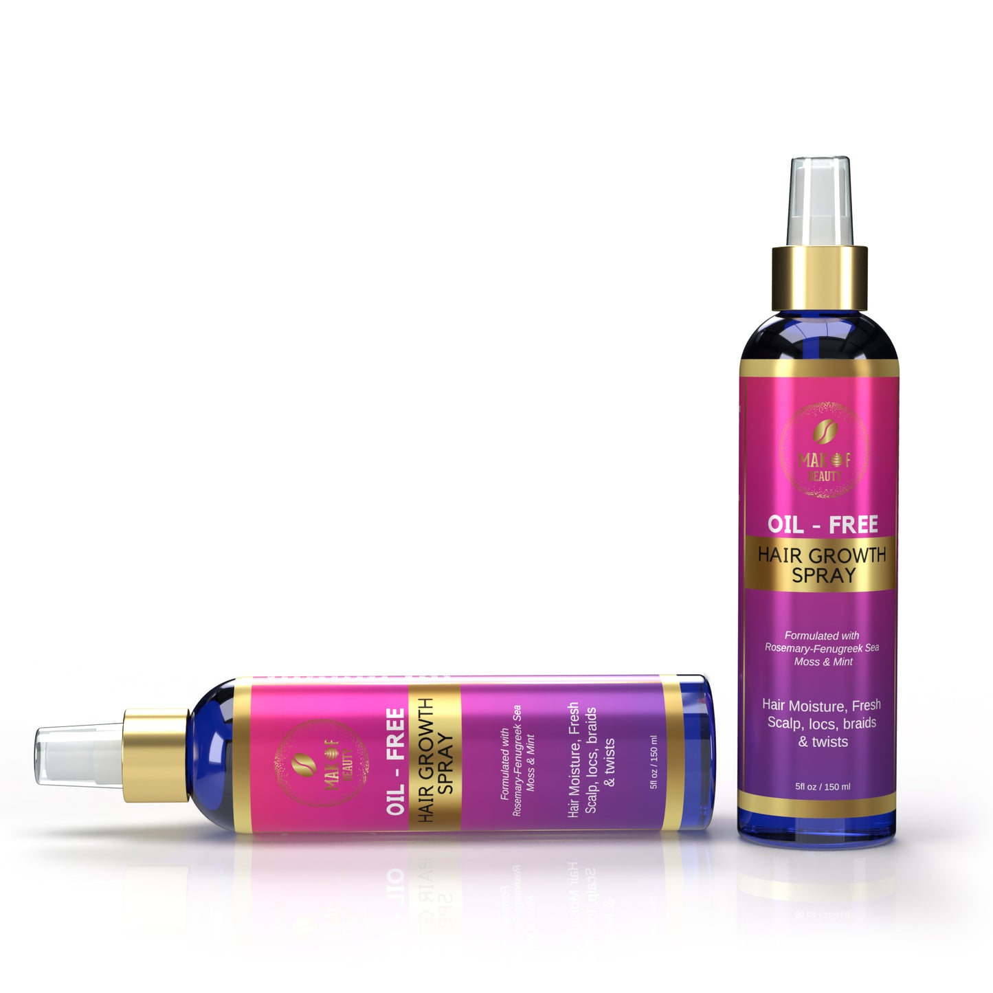 Hair Growth Tonic Spray with Rosemary, Mint and Sea Moss, Scalp Treatment, Provide intense Hydration and Moisture. Speed Hair Growth Process and Soothe Scalp 5oz