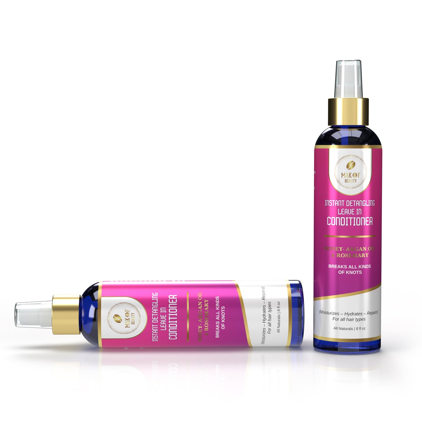 Instant Detangling 3 in 1 Leave-in Conditioner, Anti Frizz, Damage Repairing, Moisturizing with Argan Oil, Rosemary, for All Hair Types, 8 fl oz
