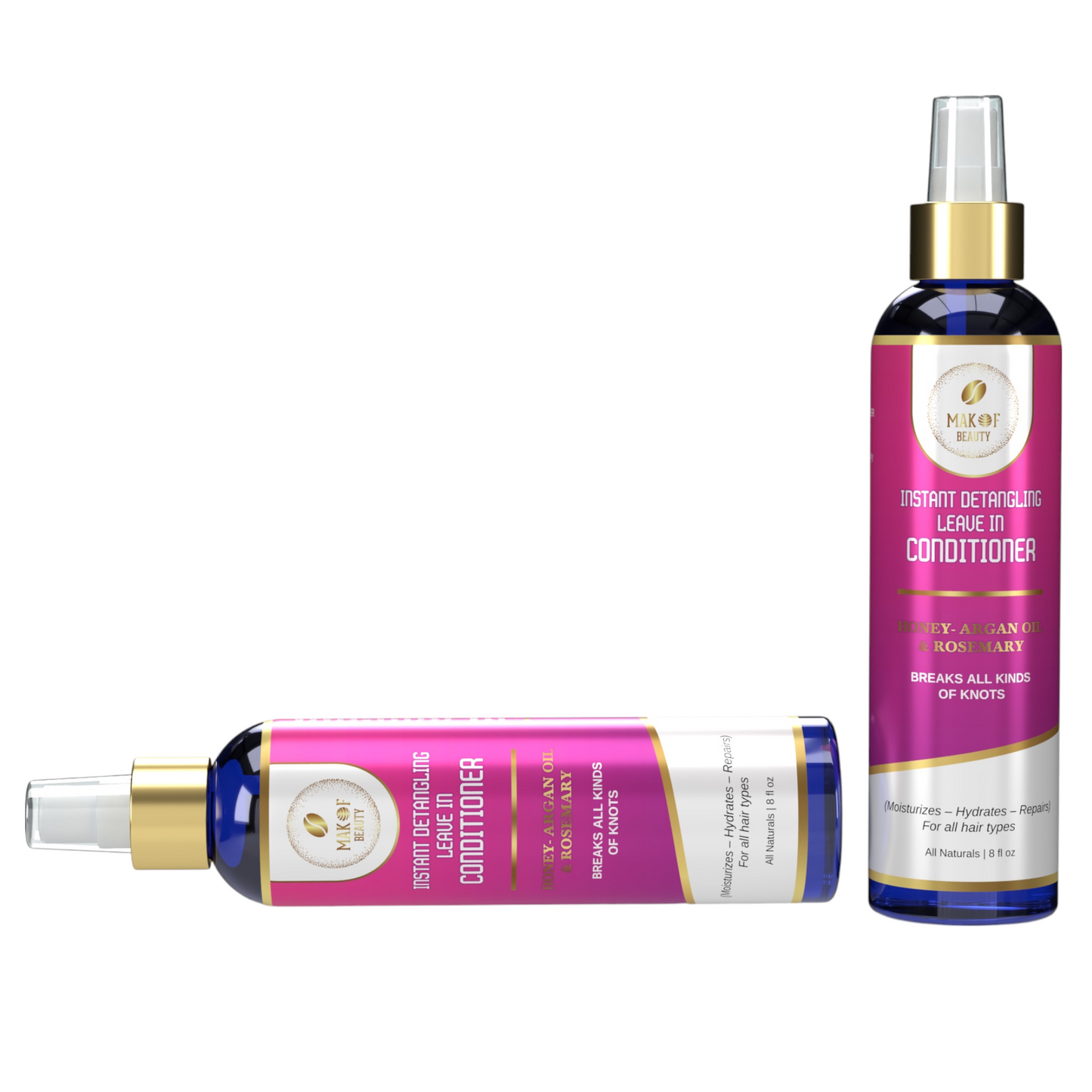 Instant Detangling 3 in 1 Leave-in Conditioner, Anti Frizz, Damage Repairing, Moisturizing with Argan Oil, Rosemary, for All Hair Types, 8 fl oz