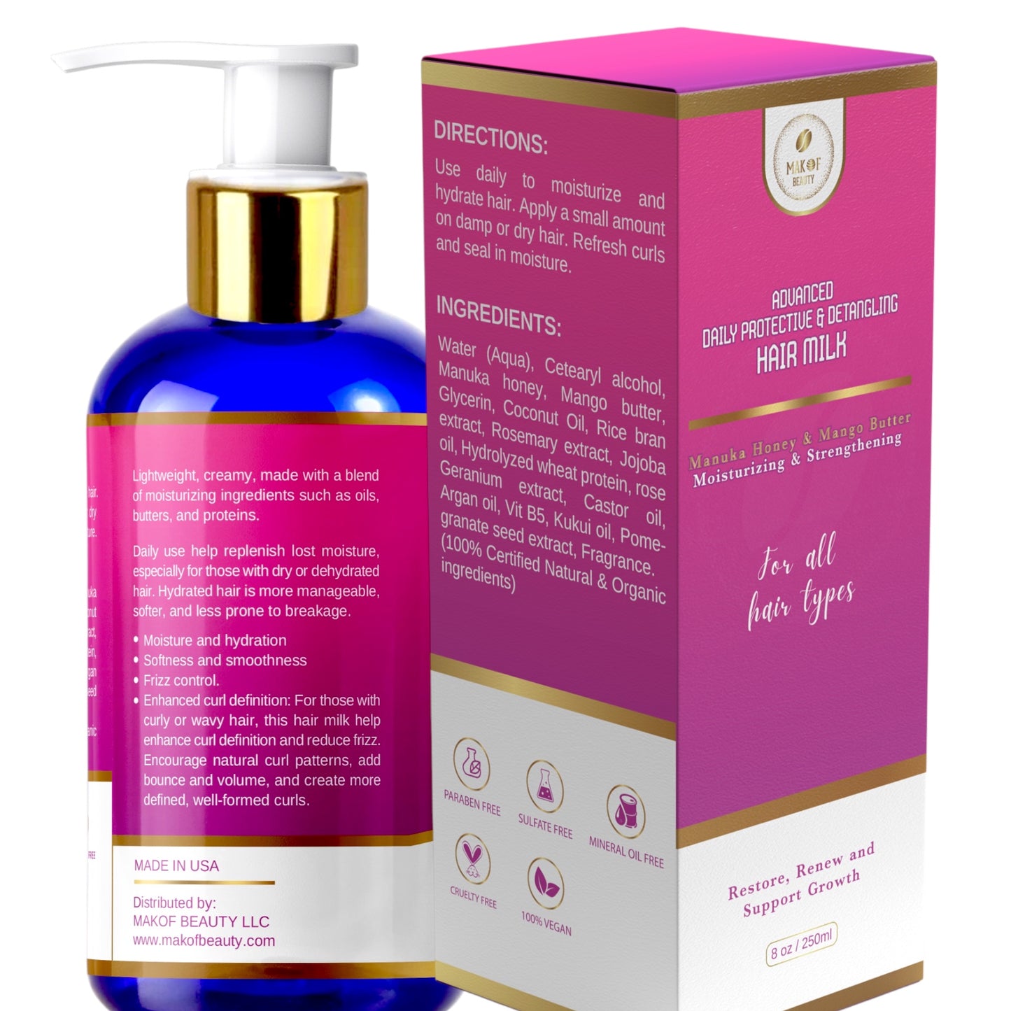 ADVANCED DAILY PROTECTIVE & DETANGLING HAIR MILK