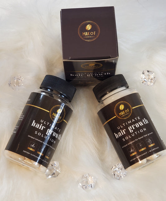 HAIR GROWTH SUPPLEMENT. Ultimate hair growth solution. for faster hair growth and Nails growth. with Collagen, Biotin and Keratin. 60 caps