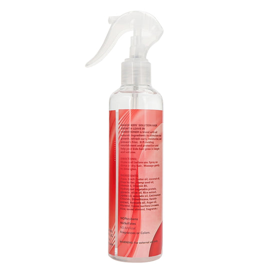 Kids LEAVE IN CONDITIONER For Kids , With Castor oil and Coconut oil, Soften, Detangles, Brings Curls Back To Life. 250ml, 100% vegan, No Parabens, Sulfate.