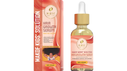 HAIR GROWTH OIL FOR KIDS. Blend of Naturals oils to stimulate scalp. for Fuller and Thicker Hair. 100% Vegan. Results Visible in 30 days. 30ml