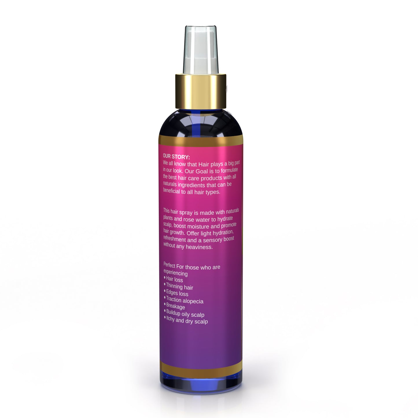 Hair Growth Tonic Spray with Rosemary, Mint and Sea Moss, Scalp Treatment, Provide intense Hydration and Moisture. Speed Hair Growth Process and Soothe Scalp 5oz