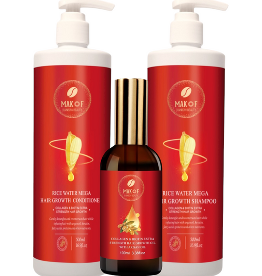 SHAMPOO AND CONDITIONER, DEEP MOISTURIZING, BEST TREATMENT FOR DAMAGED. Dry, or Frizzy Hair - Thickening for Fine/Thin Hair. Promote Hair regrowth. Safe for all hair types.
