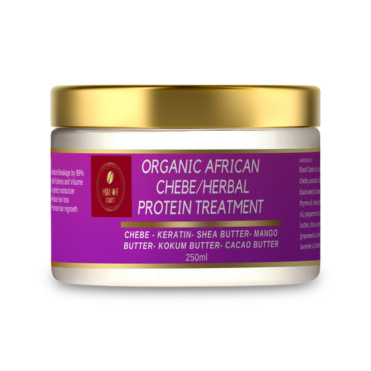CHEBE DEEP CONDITIONER PROTEIN TREATMENT, creamy rich texture formulated with naturals butters and Ayurvedics herbs.