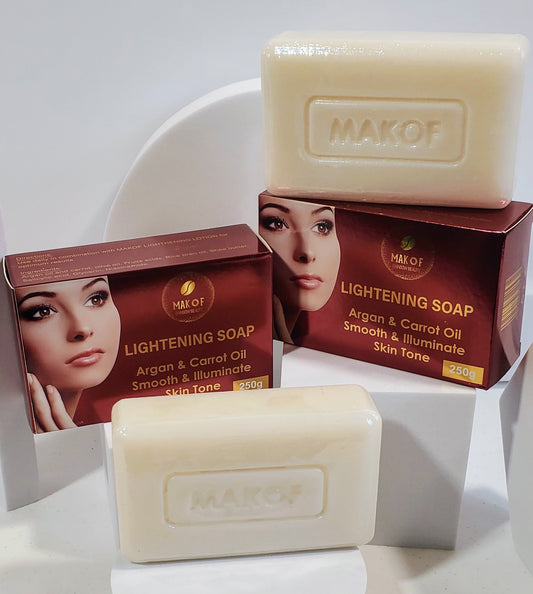 LIGHTENING soap. for perfect and even skin tone. MAKOF game métissé 200g soap.